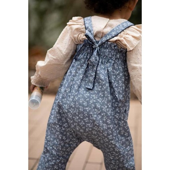 Double Duty Girls Romper Chambray Star: size 3 - Picture 4 of 5